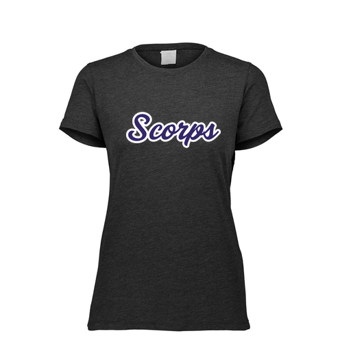 [FTSCUBBK-FAXS-LOGO3] Decker Women's Tri-Blend T-Shirt - Short Sleeve (Female Adult XS, Black, Logo 3)