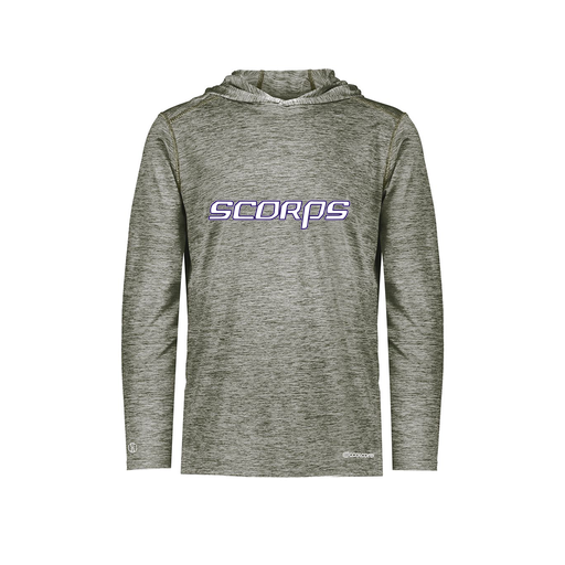 [FOLHCGGY-YS-LOGO2] Decker Youth Charge Hoodie (Youth S, Gray, Logo 2)